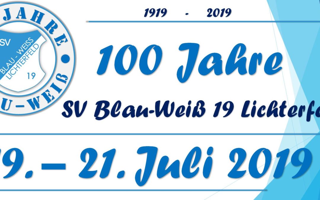 100 Jahre SV Blau-Weiß 19 Lichterfeld